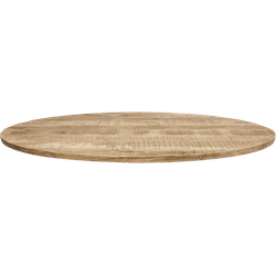 Ovaal tafelblad - 200x100x4 - Naturel - Mangohout