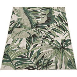 Binnen en Buitenkleed Ostivia - Gebloemd - Groen - 280x380 cm