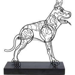 Kare Decofiguur Wire Attack Dog 36cm