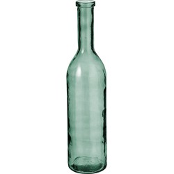 Mica Decorations Rioja Fles Vaas - H75 x Ø18 cm - Gerecycled Glas - Groen