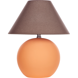 Beliani LIMIA - Tafellamp-Oranje-Keramiek