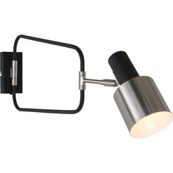 Anne Lighting wandlamp Fjorgard - zwart - metaal - 1699ZW