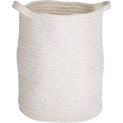 Kave Home - Witte mand Abeni van 100% katoen 30 cm