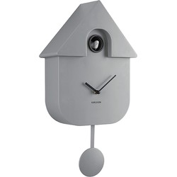 Koekoeksklok Modern Cuckoo - Muisgrijs - 40x9x23cm