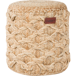 Beliani TURKAN - Poef-Beige-Jute