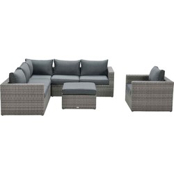 Garden Impressions Bruno loungeset grijs incl. lounge stoel