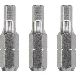 Schroefbit 25 mm hex 4 mm 3st
