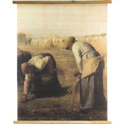 Clayre & Eef Wandkleed Bruin Beige Hout Boerderij