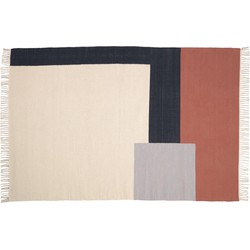 Kave Home - Vloerkleed Cataleya multicolour van 100% katoen 160 x 230 cm