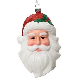 Kerstman plastic l9.1b6.8h13.3 cm wit kerst - Decoris