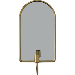HV Kaarshouder met spiegel-Ovaal-Gold