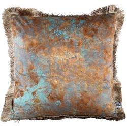 PTMD Rusty Vierkant Kussen - 45 x 10 x 45 cm - Velvet - Goud