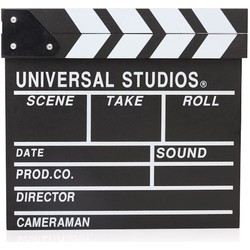 Decopatent® Filmklapper Krijtbord - Hout - Decoratie voor filmfans - Film Movie regisseur clapper board - Clapboard - 30 x 27 Cm