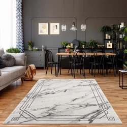 Rosalia Modern Grijs vloerkleed - Marmer Design - 140 X 200 CM