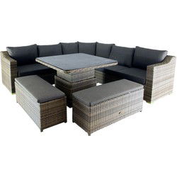 Dining hoekset Palm Springs Almond Taupe