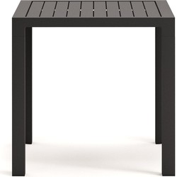 Kave Home - Culip buitentafel in aluminium met grijze afwerking 77 x 77 cm