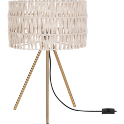 Beliani CULEBRA - Tafellamp-Beige-IJzer