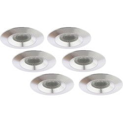 Groenovatie Inbouwspot LED 3W, Warm Wit, Rond, Waterdicht IP54, Aluminium, Dimbaar, 6-Pack