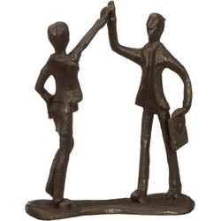 Decopatent® Beeld Sculptuur Samenwerking - Samenwerken - Sculptuur van Metaal - Design Sculpturen - Moments of Life - In Giftbox