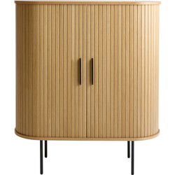 Kast Eikenhout - Incl Glazenrek - 118cm - Nola
