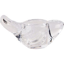 Clayre & Eef Kandelaar Vogel Transparant Glas
