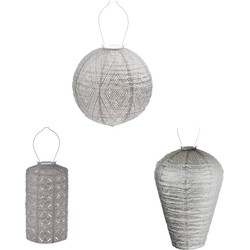 Lumiz Solar tuinverlichting Zilveren Set - 3 stuks