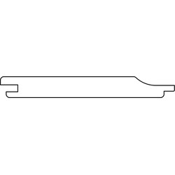 Overhangend rabat Noord-Europees O/S-IV vuren 1,9x14,5x510 cm Tuindeco
