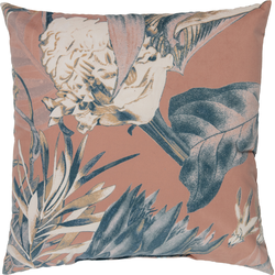 BePureHome Bouquet Kussen Printed - Velvet - Melon - 50x50