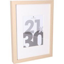 Atmosphera fotolijst voor een foto van 21 x 30 cm - naturel - foto frame Eva - modern/strak ontwerp - Fotolijsten