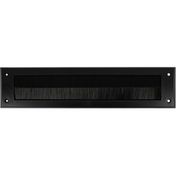 Benson Brievenbusborstel - zwart - 340 x 79 x 7 mm - tochtwering - Brievenbusonderdeel