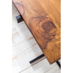 Pippa Design bijzettafel metaal met hout bijzettafel hout