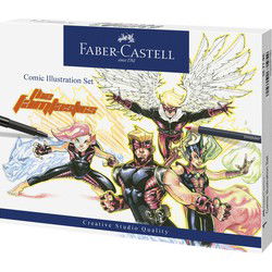 Faber Castell FC-167195 Tekenstift Faber-Castell Pitt Artist Pen Comic Illustratie Set