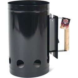 BBQ/Barbecue briketten starter - zwart - barbecue aansteken - Barbecuegereedschapset