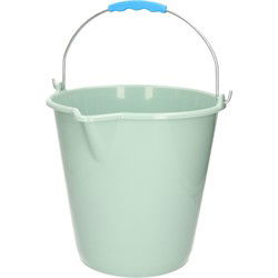 Plasticforte Emmer met schenktuit - 12L - groen - schoonmaakemmer - Emmers