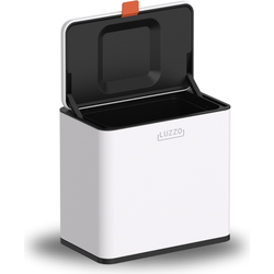 Luzzo® Loft Afvalbakje Aanrecht 5 liter - Uitneembare Binnenbak - Neerzetten/Ophangen - Wit