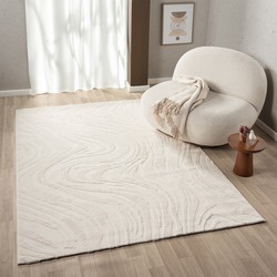 Modern vloerkleed - Petronia Crème - 160 X 230 CM