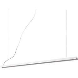 Moderne LED Hanglamp - Ideal Lux V-line - Metaal - Wit - 110 x 34 x 200 cm