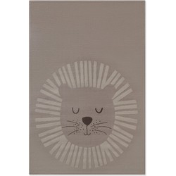 Kindervloerkleed Adventures - Happy Lion - Beige / Creme - 160x235 cm