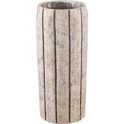PTMD Bloempot Imani - 20x20x45 cm - Cement - Taupe