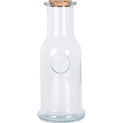 Clayre & Eef Decoratie Fles Ø 9x20 cm Transparant Glas