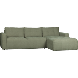 vtwonen Bar Chaise Longue Rechts - Stof - Groen - 87x280x170