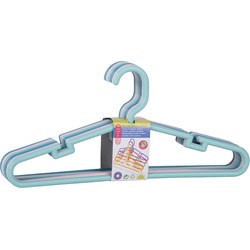 Juypal Kledinghangers Montana For Kids - 6x - pastel - kunststof - 32,6 cm - Kledinghangers