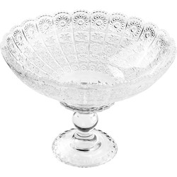 Clayre & Eef Schaal Ø 32x21 cm Transparant Glas