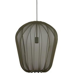Light & Living - hanglamp - Plumeria - groen - textiel - Ø 50cm - E27 - 2963881