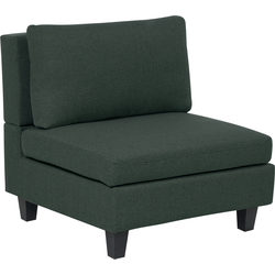 UNSTAD - Fauteuil - Donkergroen - Polyester