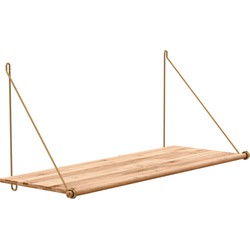 Loop Shelf - Bamboe boekenplank - Brass - B72 x H31 x D26  cm
