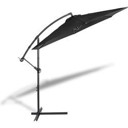 Hangende parasol 300cm - zwart - Lifa Living 