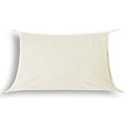 hanSe® Schaduwdoek Rechthoek Waterafstotend 2,5x5 m Zonnedoek Creme