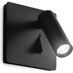 Ideal Lux - Lite - Wandlamp - Metaal - LED - Zwart