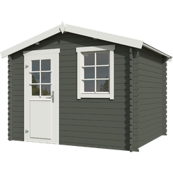 Blokhut Nina 275x230 Green Grey-Wit